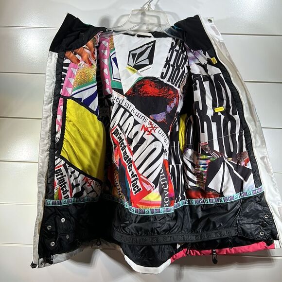 Volcom Bauhaus Insulated Women's Jacket Medium Snowboard Ski Winter Hooded - Picture 7 of 10